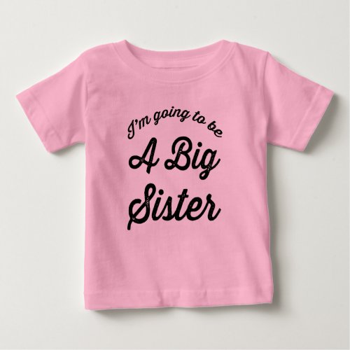 Im going to be a Big Sister Baby T_Shirt