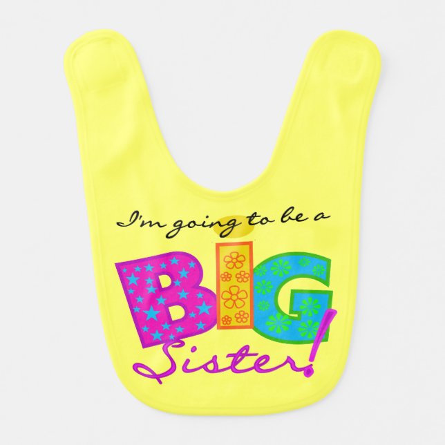 I'm Going to be a Big Sister Bib (Front)