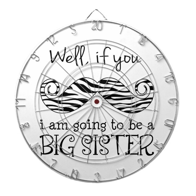 I'm Going to be a Big Sister Dartboard With Darts (Front)