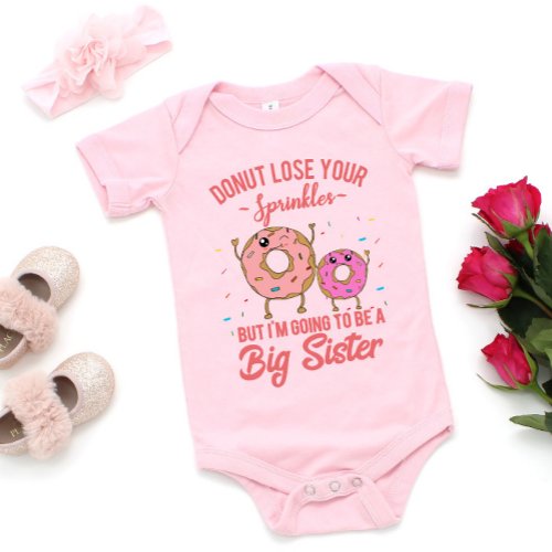 Im Going to be a Big Sister Pregnancy Reveal Baby Bodysuit