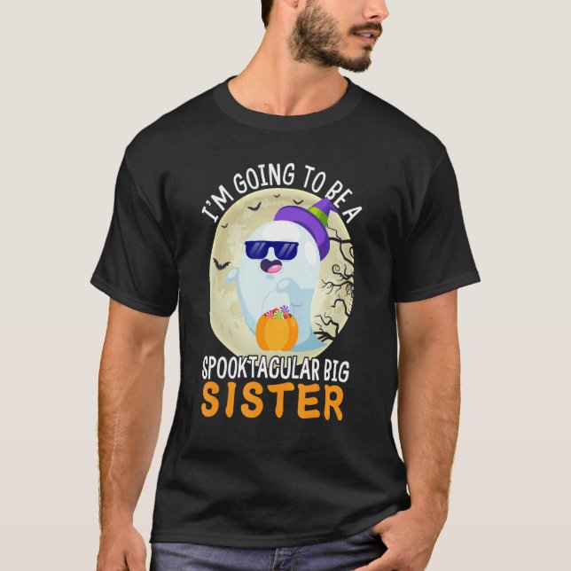 Im Going To Be A Big Sister spooktacular Ghost Ann T-Shirt (Front)