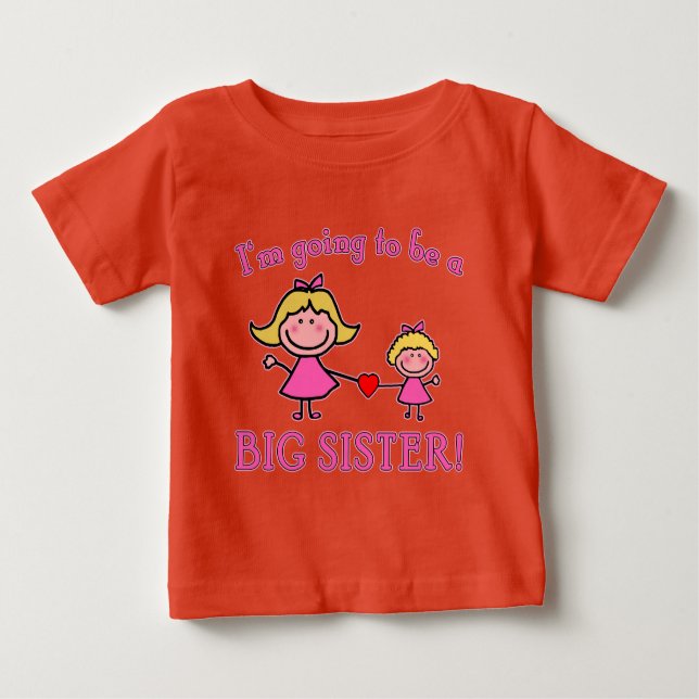 I'm Going to Be a Big Sister Tshirt (Front)