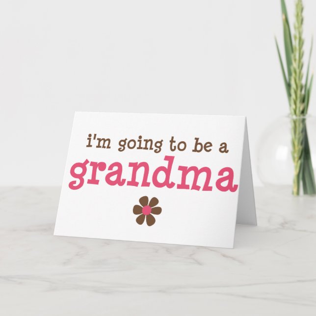I'm going to be a grandma T-shirt Holiday Card (Front)