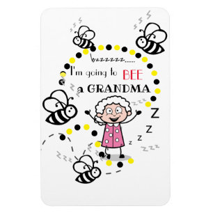 I'm going to be a Grandma White Background Magnet