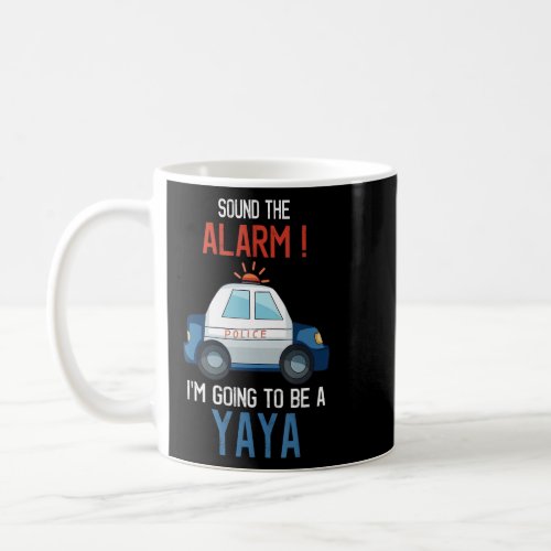 Im Going To Be A Yaya Police Car Baby Reveal Part Coffee Mug