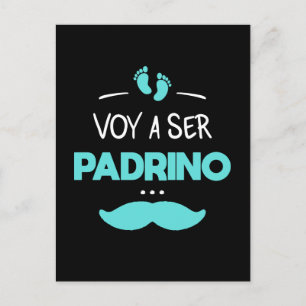 I'm going to be godfather. postcard