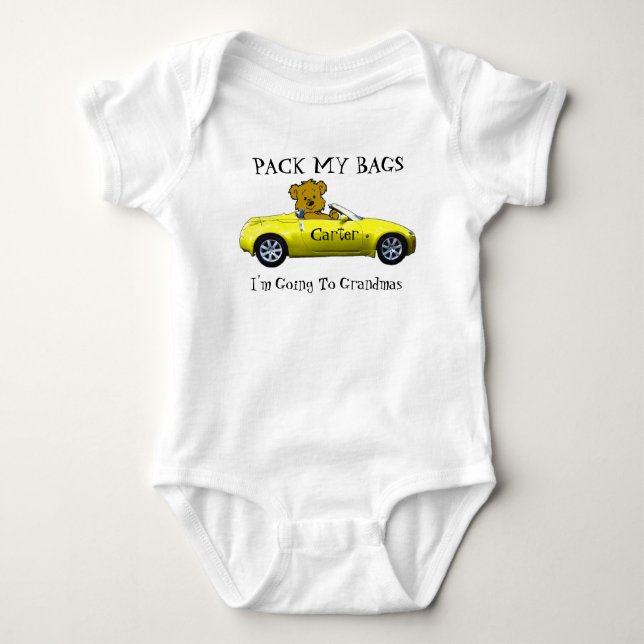 I'M GOING TO GRANDMAS-T-SHIRT BABY BODYSUIT (Front)