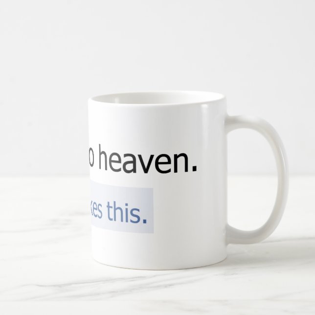 I'm going to heaven coffee mug (Right)