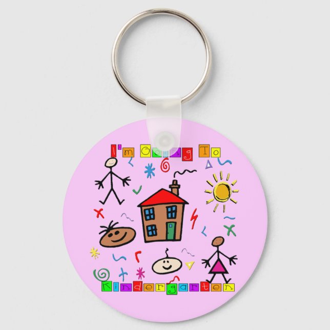 I'm Going to Kindergarten Keychain (Front)