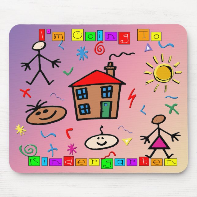 I'm Going to Kindergarten Mouse Pad (Front)