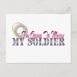 I'm Going To Marry My Soldier Postcard