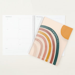 I'm Gonna Try   Funny Rainbow Monogram Planner