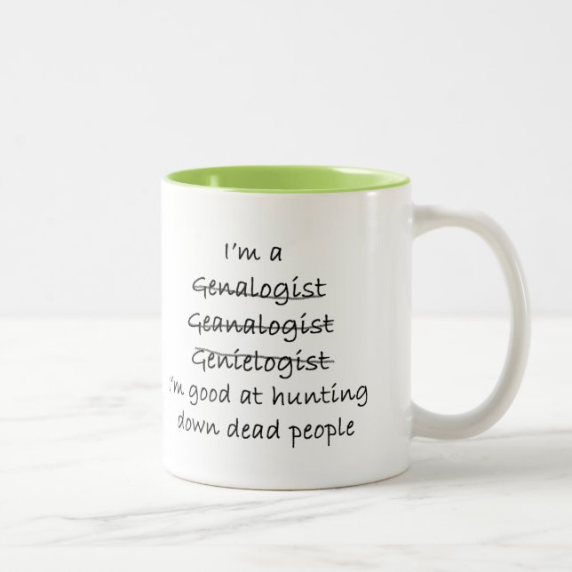 I'm Good at Hunting Down Dead People Mug (Right)
