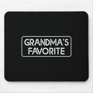 I'm Grandma's Favorite Funny Grandson Granddaughte Mouse Pad