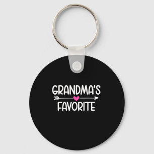 Im Grandmas Favorite Granddaughter Humor Funny Fam Keychain