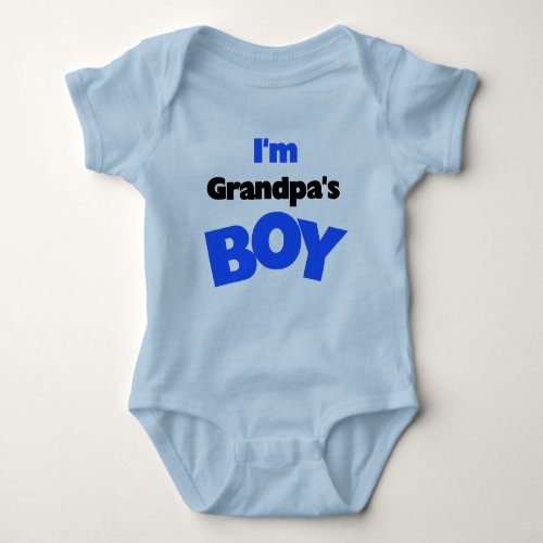 Im Grandpas Boy Baby Bodysuit