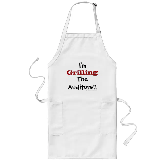 Funny White Apron I'm the Boss Novelty Kitchen Aprons 