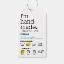 I'm Handmade Minimalist Business Care Tags