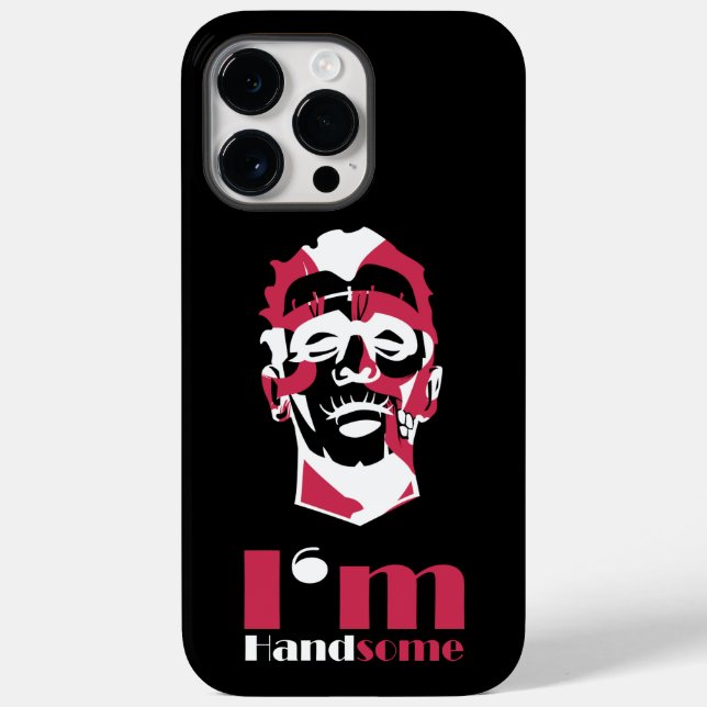 I'm handsome abstract face Case-Mate iPhone case T (Back)