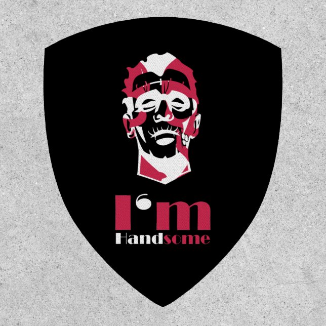 I'm handsome abstract face Case-Mate iPhone case T Patch (Front)