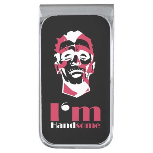 Im handsome abstract face Case_Mate iPhone case T Silver Finish Money Clip