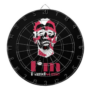 I'm handsome abstract face dart board