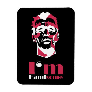 I'm handsome abstract face magnet