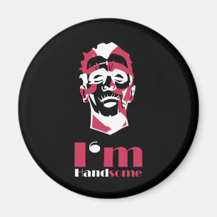 I'm handsome abstract face magnet