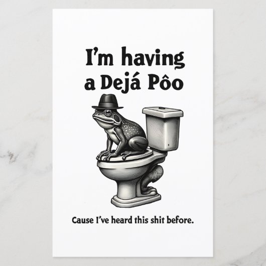 I'm Having a Déjà Poo Heard This Before Frog (Front)