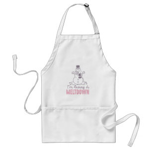 I'm Having a Meltdown - Funny Snowman Design Adult Apron