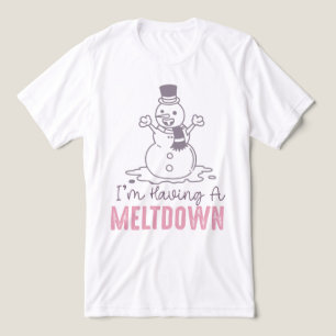 I'm Having a Meltdown - Funny Snowman Design Tri-Blend Shirt