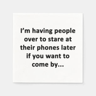 I'm Having People Over Napkins