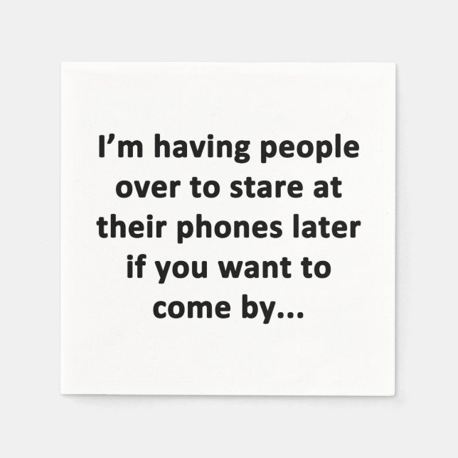 I'm Having People Over Napkins (Front)