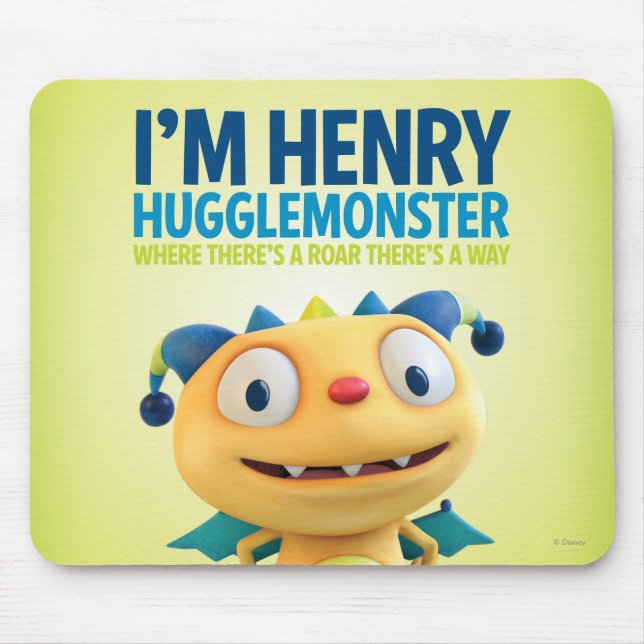 I'm Henry Hugglemonster Mouse Pad (Front)