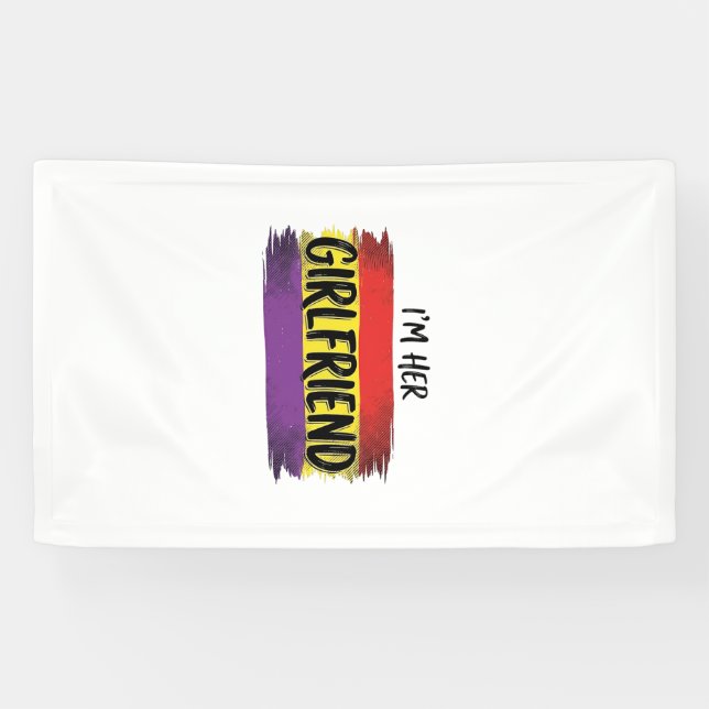 Im Her Girlfriend Rainbow Pride Vector Shirt Banner (Horizontal)