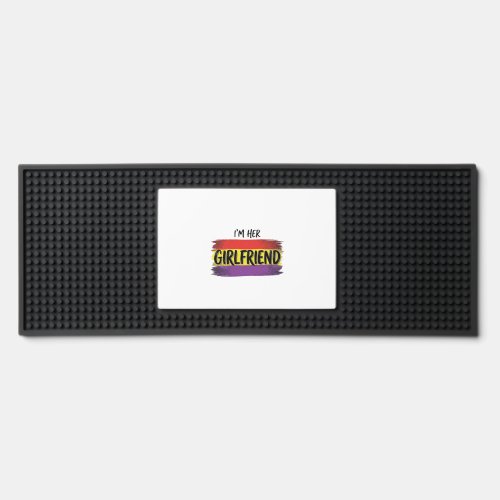 Im Her Girlfriend Rainbow Pride Vector Shirt Bar Mat