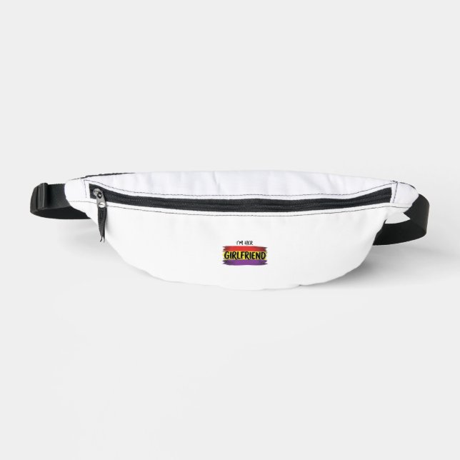Im Her Girlfriend Rainbow Pride Vector Shirt Fanny Pack (Front)