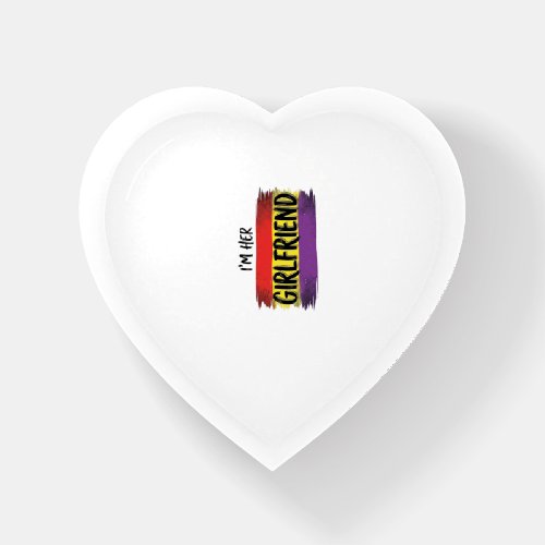 Im Her Girlfriend Rainbow Pride Vector Shirt Paperweight