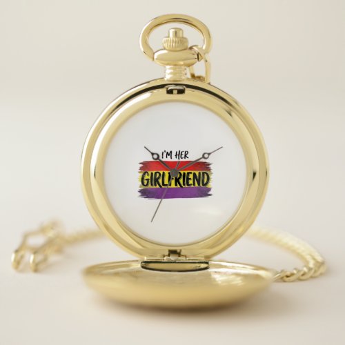 Im Her Girlfriend Rainbow Pride Vector Shirt Pocket Watch