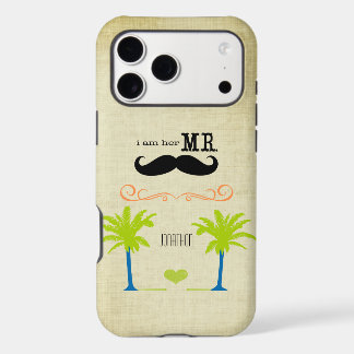 I'm Her Mr. Mustache Groom Beach Palm Tree iPhone 17 Pro Max Case