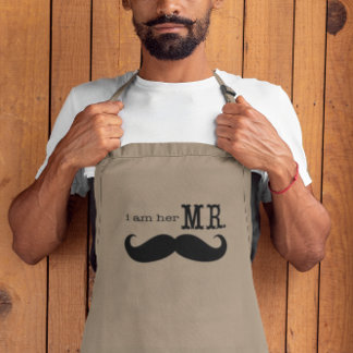 I'm Her Mr. Mustache Grooms Gifts Adult Apron