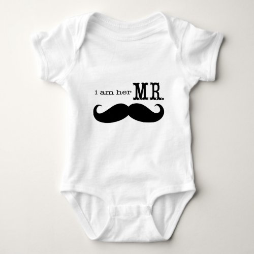 Im Her Mr Mustache Grooms Gifts Baby Bodysuit