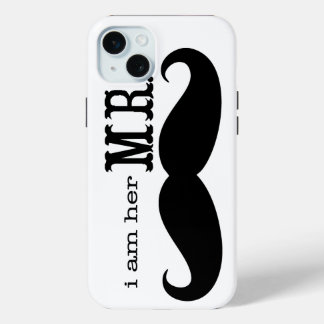 I'm Her Mr. Mustache Grooms Gifts iPhone 15 Plus Case