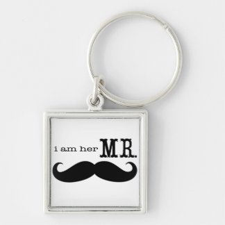I'm Her Mr. Mustache Grooms Gifts Keychain