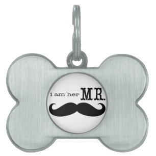 I'm Her Mr. Mustache Grooms Gifts Pet Name Tag