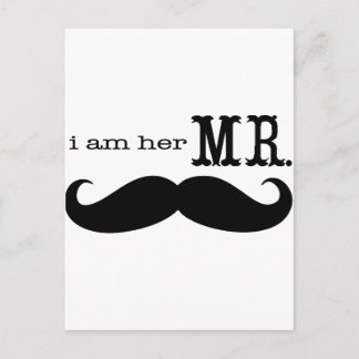 I'm Her Mr. Mustache Grooms Gifts Postcard
