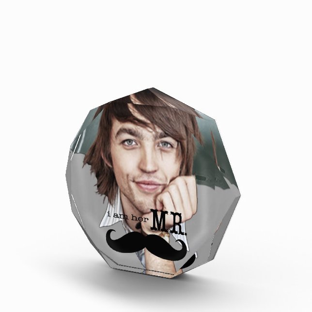 I'm Her Mr. Mustache  Photo Reception Place Card Award (Right)