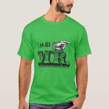 I'm Her Mr. Retro Pointing Hand Grooms T-shirt by samack at Zazzle