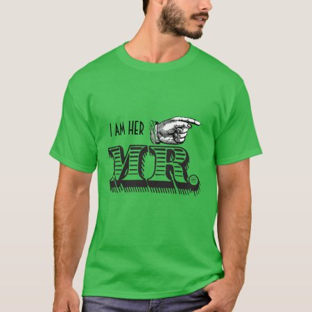 I'm Her Mr. Retro Pointing Hand Grooms T-shirt