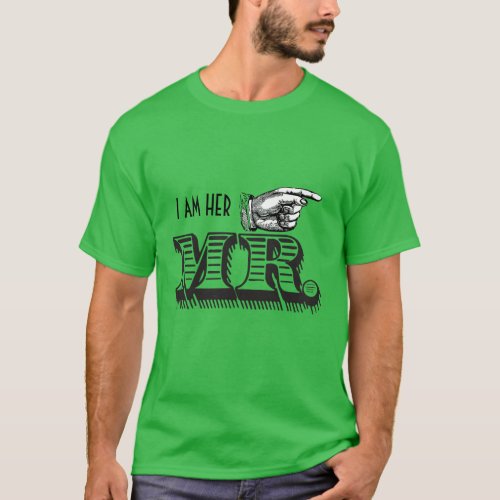 Im Her Mr Retro Pointing Hand Grooms T_shirt